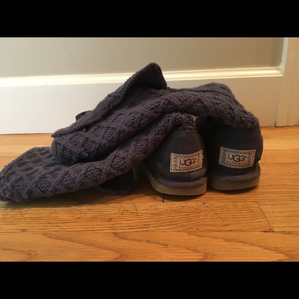 Knitted UGG Australia purple boots